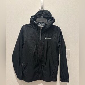 Columbia Kids Black Raincoat with Hood Medium